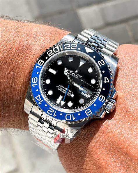 rolex batman ghiera 42|rolex gmt master 2 batman.